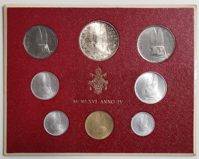 Vatikaani 1966 kolikkosetti, UNC