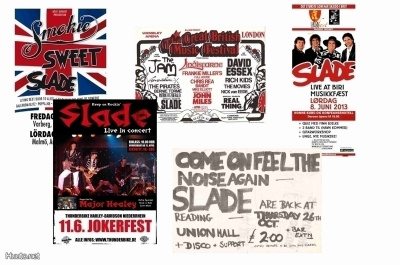 SLADE -- julistesetti A4 x 5 (mm. UPEA lahja !!!)