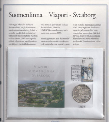 1998  100 mk Suomenlinna hopeaa rahakirjeessä