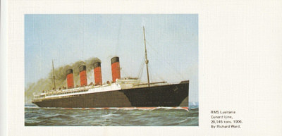 LAIVAKORTTI - RMS LUSITANIA