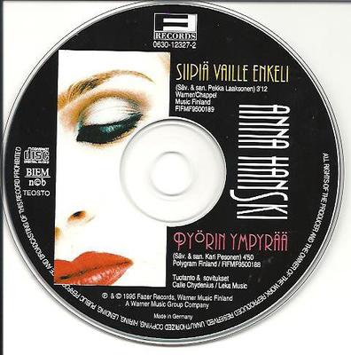 Anna Hanski • Siipiä Vaille Enkeli / Pyörin CD-Single