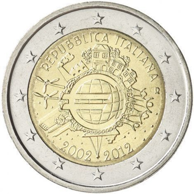 ITALIA ERIKOISEURO 2 EUROA 2012 (EURO 10 V.) 