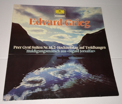 EDWARD GRIEG PEER GYNT - SUITE LP DEUTSCHE GRAMMOPHON