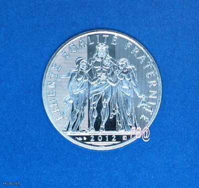 2012 RANSKA 10 euro hopea juhlaraha  HERCULE
