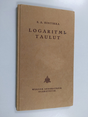 Lukujen ja trigonometristen funktioiden logaritmitaulut n...