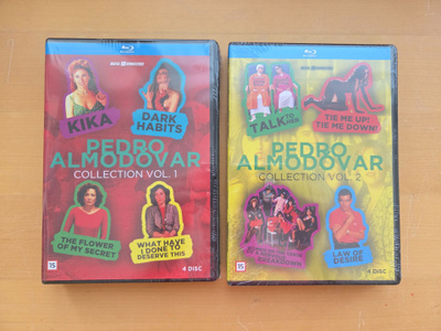 PEDRO ALMODOVAR 1 & 2 . BLU RAY . AVAAMATTOMAT
