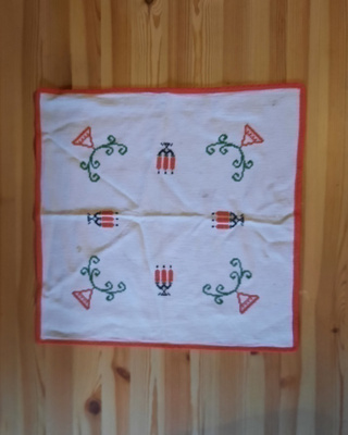 Retro joululiina kynttelikkö