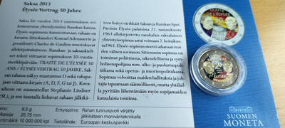 Saksa 2013, Väritetty 2€, Elysee sopimus, UNC
