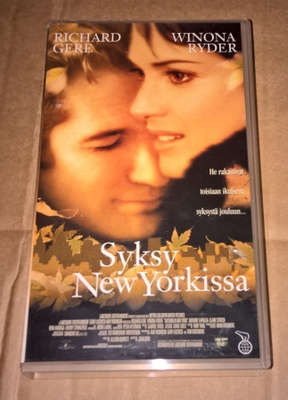 SYKSY NEW YORKISSA 2000 ROMANTTINEN DRAAMA VHS