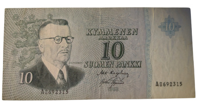 10 Markkaa 1963 ilman Litt A8692315