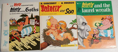 Asterix 5 kovakantista englanniksi