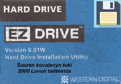 Ttetokoneen suuren kovalevyn tuki (2000) 20e/kpl