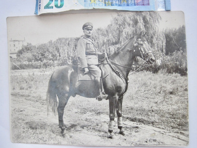 VANHA Valokuva Saksalainen Upseeri Ratsain 1930-l