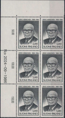 1986 Kekkonen   nro-6lo ++