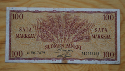 Suomen pankki 100 Markkaa 1957