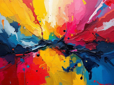 Uusi Abstrakti alumiinitaulu 30 cm x 40 cm