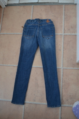 H&M siniset slim farkut 140cm