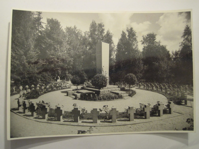 VANHA Valokuva Hausjärvi Sankarihaudat 1940-luku 18x12cm