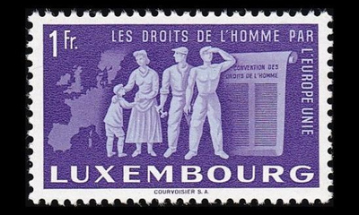 Luxemburg 479 ** Euroopan yhdentyminen 1 Fr (1951)