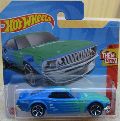 Ford Mustang Boss 302 HT 2D Blue-Green 1969 Hot Wheels 1:64