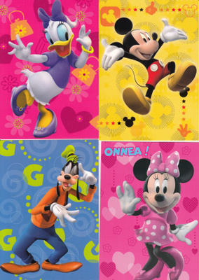 4 korttia Disney