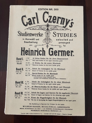 Carl Czerny pianonuotteja