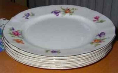 Arabia 1932-49 KESÄKUKKA alkuruoka lautaset 19,5 cm 7 kpl
