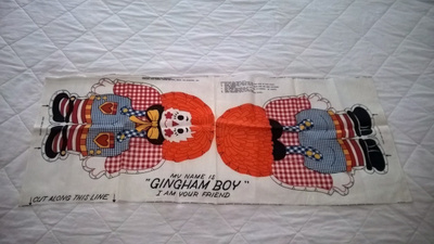 70´s DIY kangas - Gingham Boy