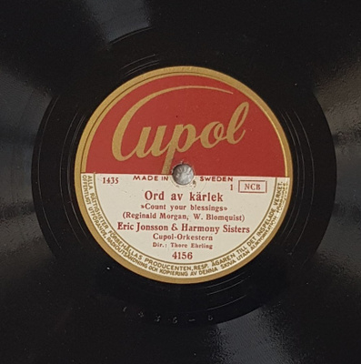 Savikiekko 1949 - Harmony Sisters - Cupol 4156