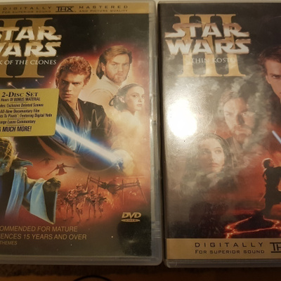 Star Wars Episode II Kloonien hyökkäys +Star Wars III(4 DVD)