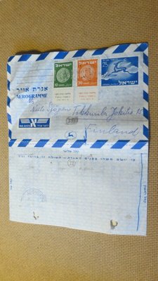 Israel: vanha aerogrammi
