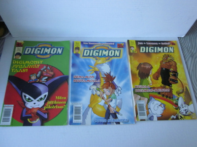 Digimon lehdet n:o 3 ja 4 / 2005 ja n:o 4 / 2004