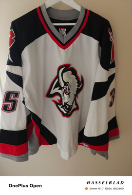 Mika Noronen #35 Buffalo Sabres gameworn pelipaita