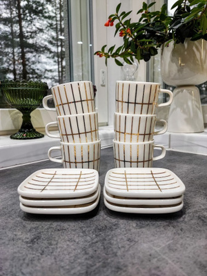 Tiiliskivi Gold lautaset (Marimekko)