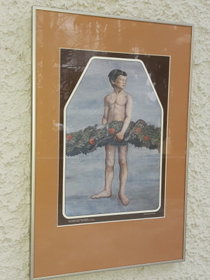 Hugo Simberg  KÖYNNÖKSEN KANTAJA kehystetty kuva 61x41