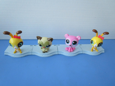 Littlest Pet Shop mäkkärifiguurit, 4 kpl