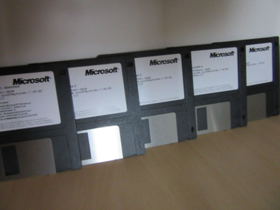 MS Works 3.0 asennuslevykkeet 1993