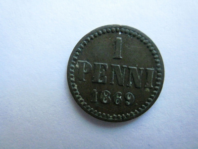 1 penni 1869