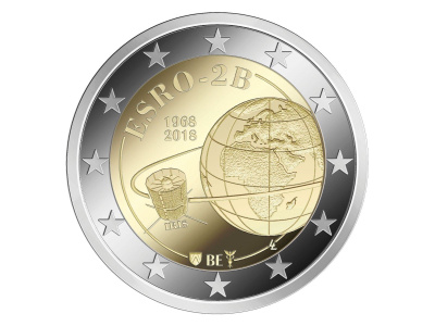 BELGIA 2018 2e "ESRO-2B Satellite 1968"