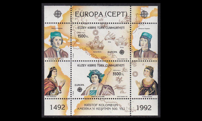Turkki Kypros 332-3BL10 ** Europa Amerikan löytäminen (199