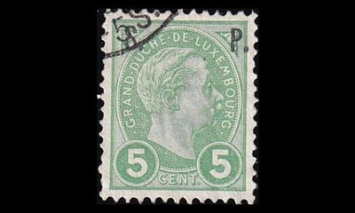Luxemburg 60 o Virkamerkki 5 C (1895)