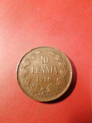 10 penniä 1910 Copper/Kupari *