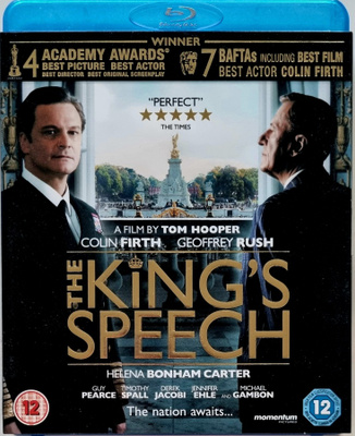 THE KING'S SPEECH BLU-RAY