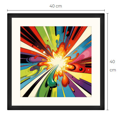 Uusi uniikki Pop art print taulu 40 cm x 40 cm