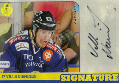 2014-15 Cardset VILLE NIEMINEN Lukko Tappara Signature