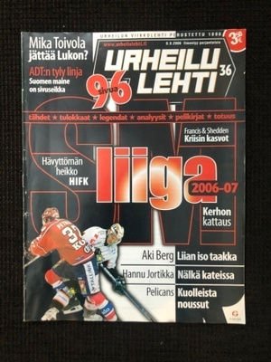 Urheilulehti: SM-Liigan Kausiennakko 2006-2007.