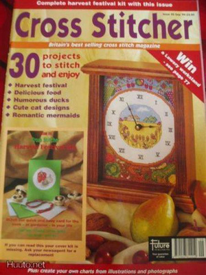 Ristipistolehti Cross Stitcher 22 Kaunis kello, viljapelto