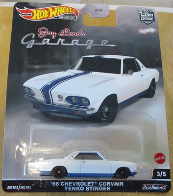 Chevrolet Corvair Yenko Stinger White 1966 Hot Wheels 1:64