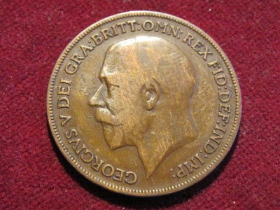 1 penny 1920 Iso-Britannia-Great Britain