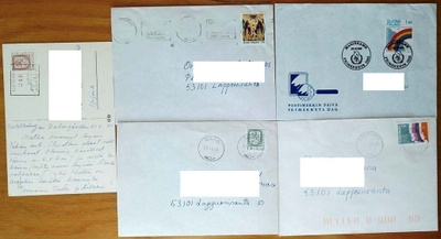 Suomalaisia postimerkkejä Ahvenanmaan leimoin 1980 -luku